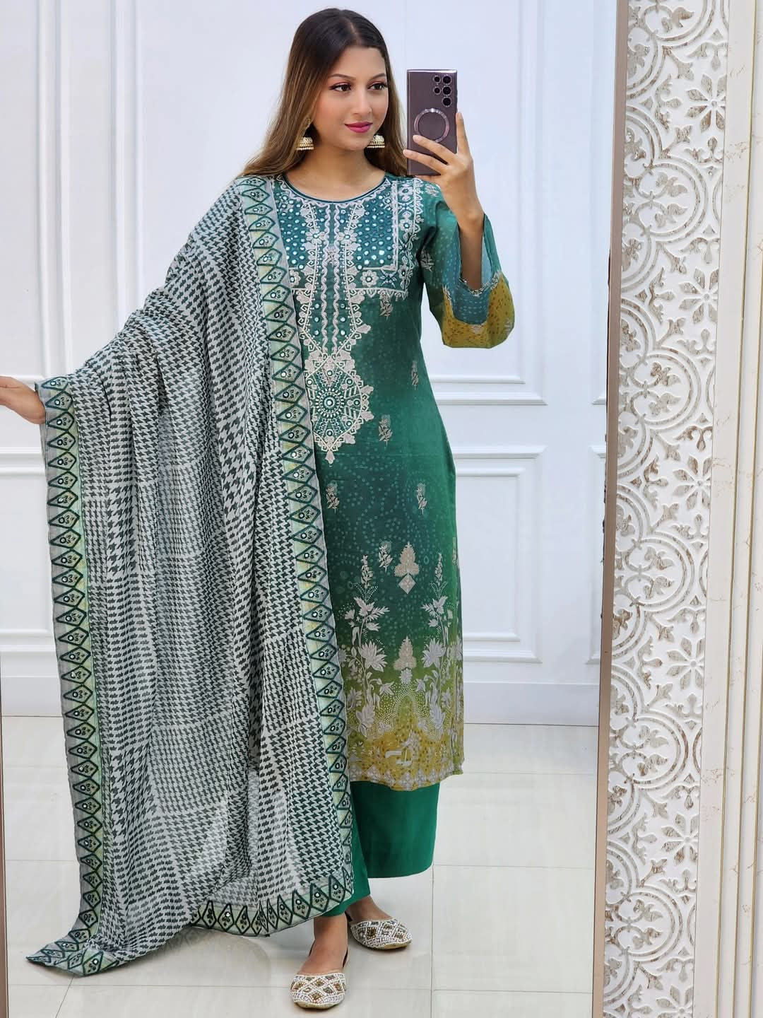 Charizma Swissmiss Cotton Embroidered 3 Piece